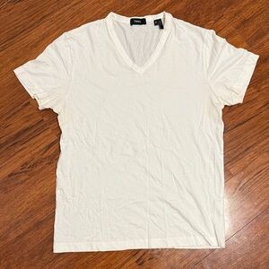 Theory Men's Short Sleeve Cream Tee